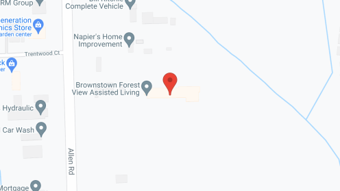 Map of the neighborhood around Forest View Assisted Living