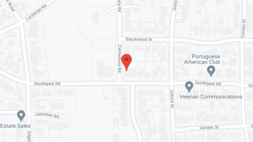 Map of the neighborhood around Canterbury House