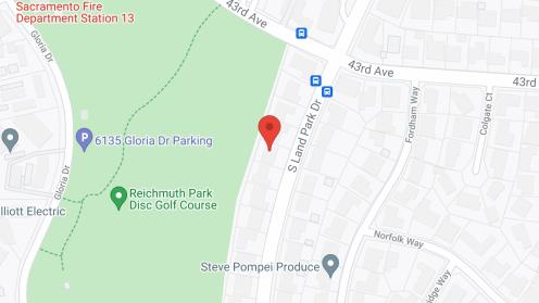 Map of the neighborhood around Land Park Place