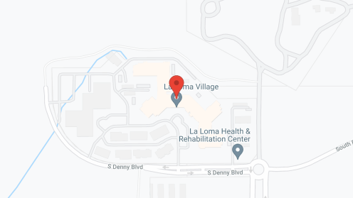 Map of the neighborhood around La Loma Village