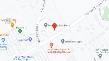 Sunrise of Five Forks in google map
