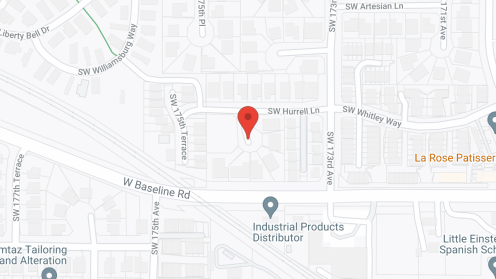 Map of the neighborhood around The Reflection