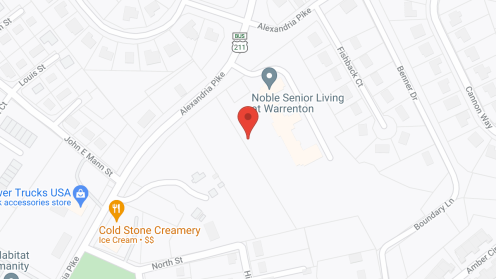 Map of the neighborhood around Spring Oak at Warrenton