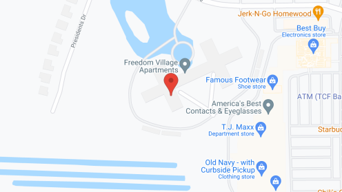 Map of the neighborhood around ProMedica Homewood