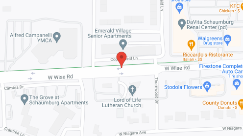 Map of the neighborhood around Emerald Village