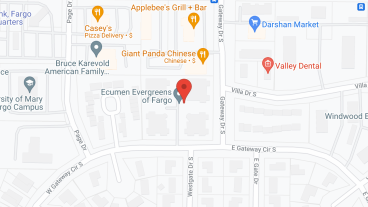 Ecumen Evergreens of Fargo in google map