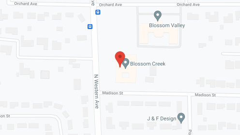 Map of the neighborhood around Blossom Creek