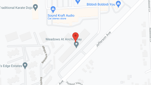 Map of the neighborhood around The Meadows of Anchor Bay
