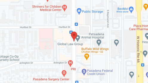 Map of the neighborhood around MorningStar of Pasadena