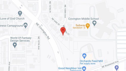 Map of the neighborhood around Chriscare
