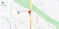 Sunrise of Boulder in google map