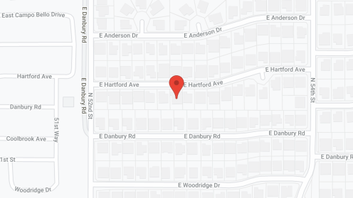 Map of the neighborhood around Adagio House IV