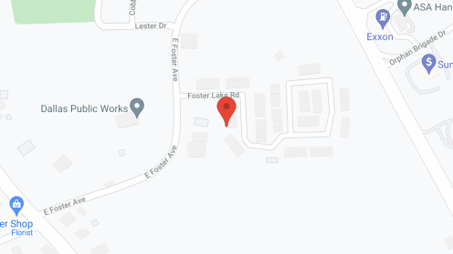 Map of the neighborhood around Foster Place Senior Community