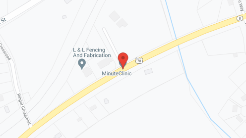 Map of the neighborhood around Bellevue Senior Community
