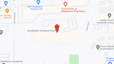 Brookdale Overland Park in google map