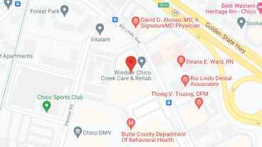 Windsor Chico Creek Care in google map