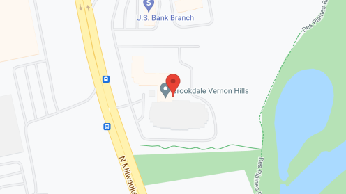 Map of the neighborhood around Brookdale Vernon Hills