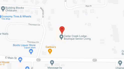 Map of the neighborhood around Cedarview Place