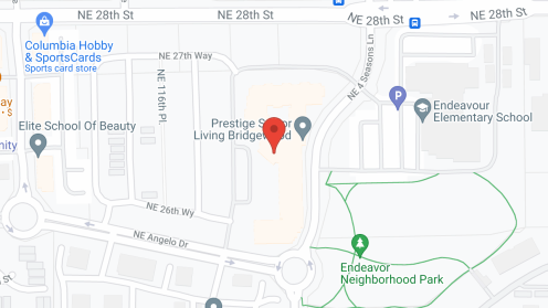 Map of the neighborhood around Prestige Senior Living Bridgewood