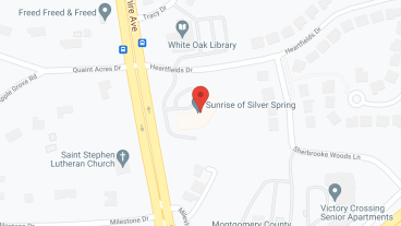 Sunrise of Silver Spring in google map