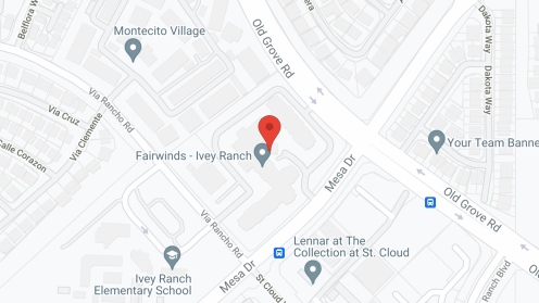 Map of the neighborhood around Fairwinds - Ivey Ranch