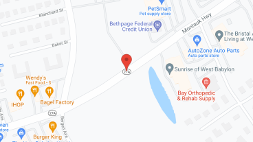 Sunrise of West Babylon in google map