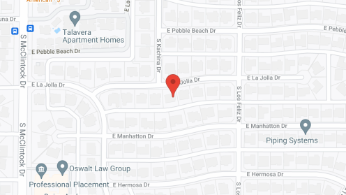 Map of the neighborhood around La Hacienda