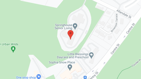 Map of the neighborhood around Springhouse Senior Living