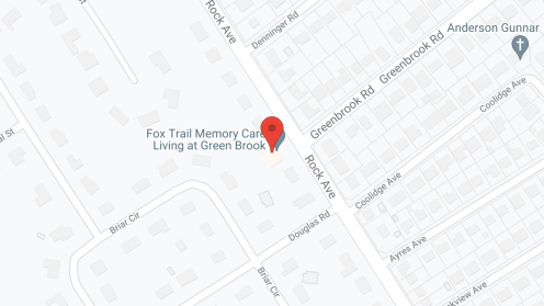 Map of the neighborhood around Fox Trail Memory Care Living at Green Brook