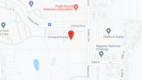Map of the neighborhood around Orchard Pointe