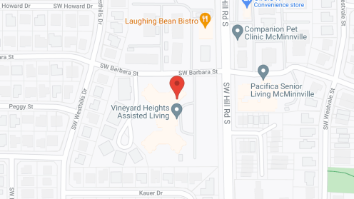 Map of the neighborhood around Vineyard Heights Assisted Living