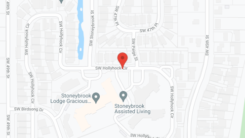 Map of the neighborhood around Stoneybrook Senior Living