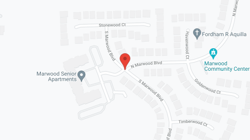 Map of the neighborhood around Marwood Senior