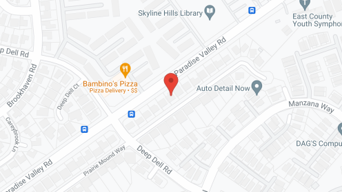 Map of the neighborhood around Casa de Castro I