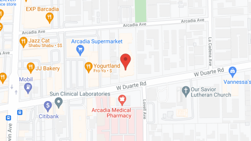 Map of the neighborhood around Arcadia Retirement Village