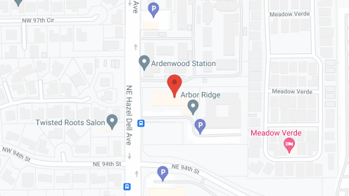 Map of the neighborhood around Arbor Ridge