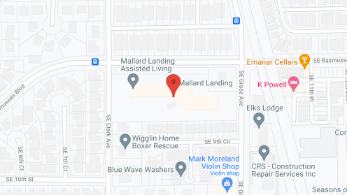 Map of the neighborhood around Mallard Landing