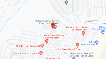 Belmont Village Johns Creek in google map