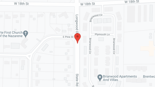 Map of the neighborhood around Oak Woods Manor