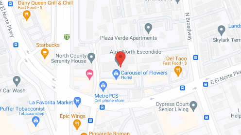 Map of the neighborhood around Gardens at Escondido