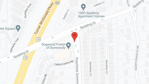 Map of the neighborhood around Pruitt Place Sandy Springs