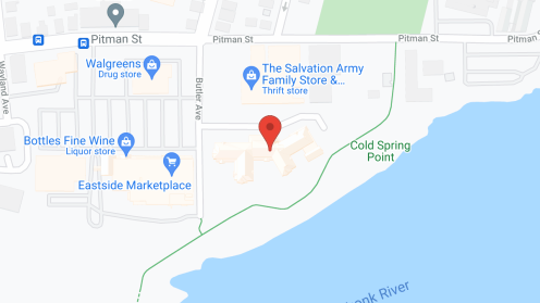 Map of the neighborhood around Wingate Residences on the East Side