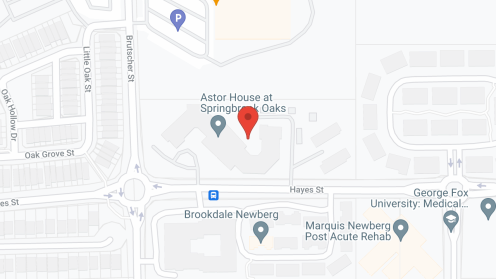 Map of the neighborhood around Holiday Springbrook