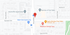 Sunrise of Fair Oaks CA in google map