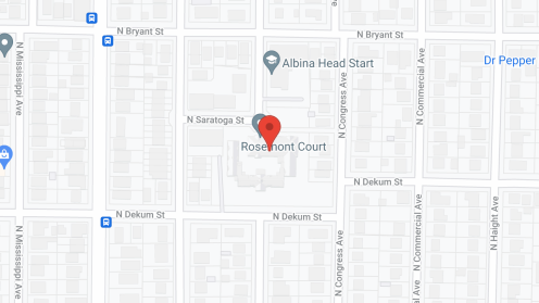 Map of the neighborhood around Rosemont Court