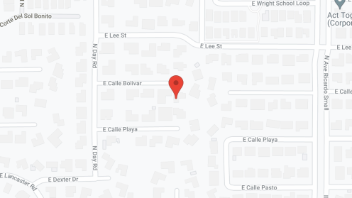 Map of the neighborhood around Arizona Dream Catchers