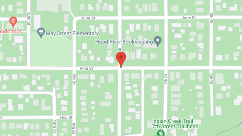 Map of the neighborhood around Hawks Ridge