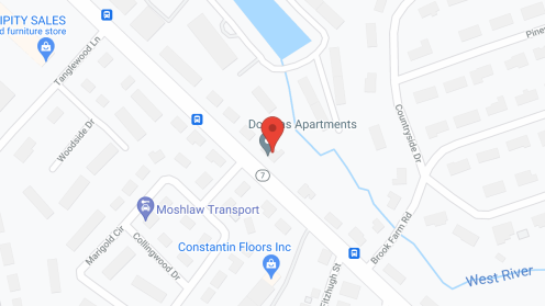 Map of the neighborhood around Douglas Commons