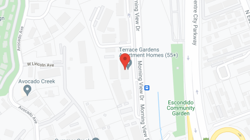 Map of the neighborhood around Terrace Gardens