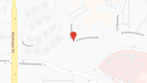 Map of the neighborhood around Lake Forest Place Independent Living, a CCRC